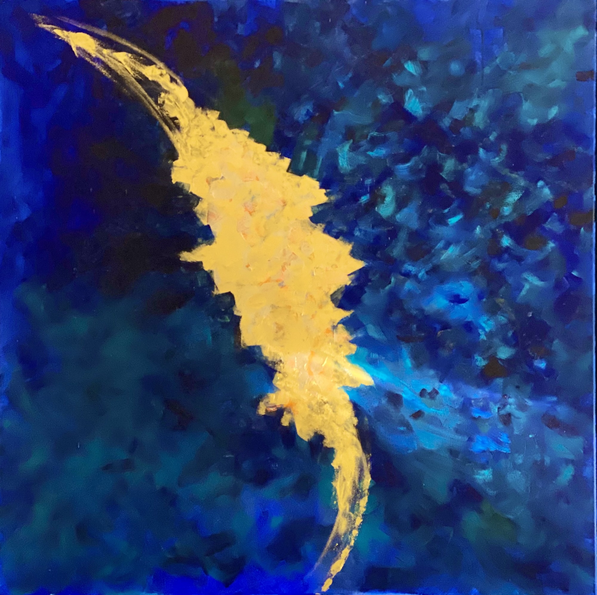 Portal in the Fabric of  Time 2012-2018, Acryl 90x90